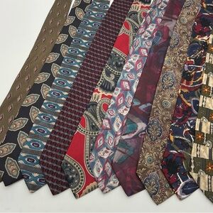 Assorted‎ Patterned Men's Ties lot of 10